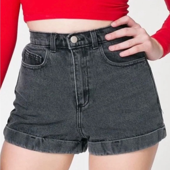 American Apparel acid wash jean shorts - Picture 3 of 3